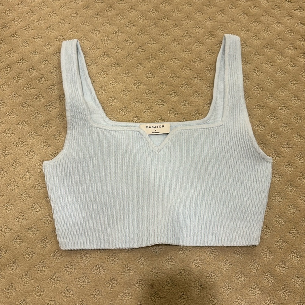 Aritzia Babaton Sculpt Knit Cropped Tank